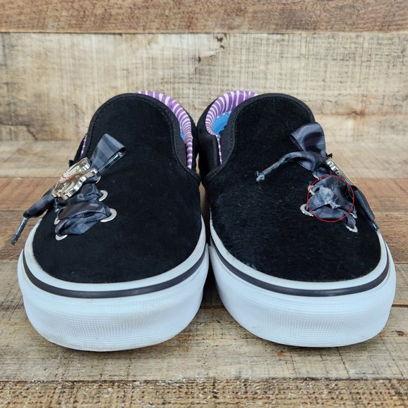 Vans x Disney Nightmare Before Christmas Women Sz 8 Slip On Haunted Toys Suede - Picture 2 of 9